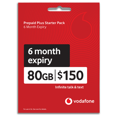 Vodafone PrePaid $150 Starter Pack SIM Card